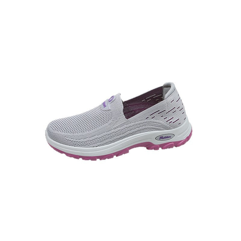 Damen Atmungsaktive Slip-On Sneakers mit flexibler Sohle EB