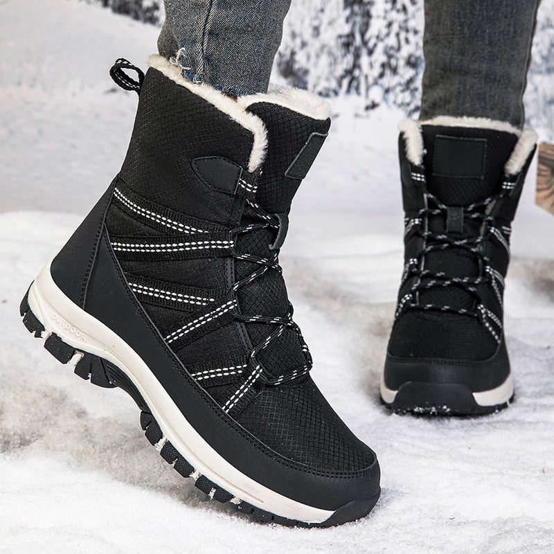 Damen Isolierte Winterstiefel mit rutschfester Sohle und atmungsaktivem Obermaterial EB