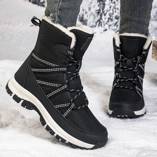 Damen Isolierte Winterstiefel mit rutschfester Sohle und atmungsaktivem Obermaterial EB