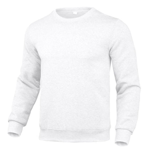 Herren nan klassisches Rundhals-Sweatshirt mit weichem Fleece-Innenfutter, geripptem Saum und verstärkten Nähten EB