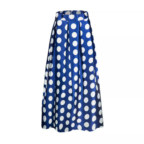 Damen Tellerrock mit großflächigem Polka-Dot-Muster EB