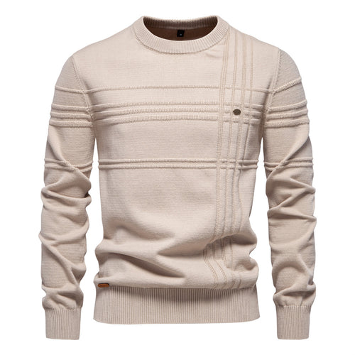 Herren Strickpullover mit modernem Strukturdesign und Komfortpassform EB