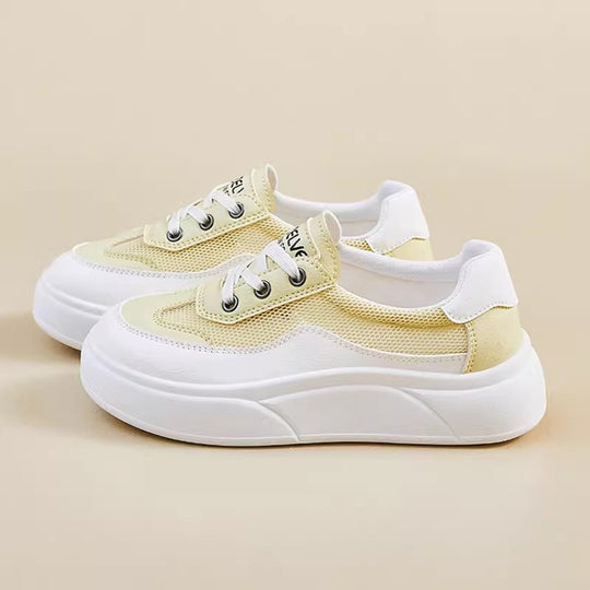 Damen Modische Chunky Sneaker mit atmungsaktivem Obermaterial und komfortabler Sohle EB