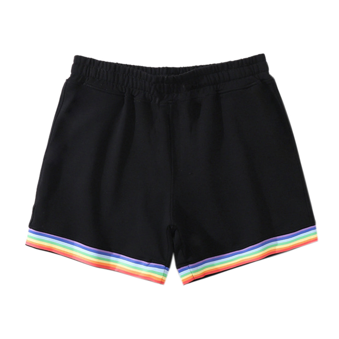 Damen Sportliche Freizeithosen mit buntem Streifen-Design EB