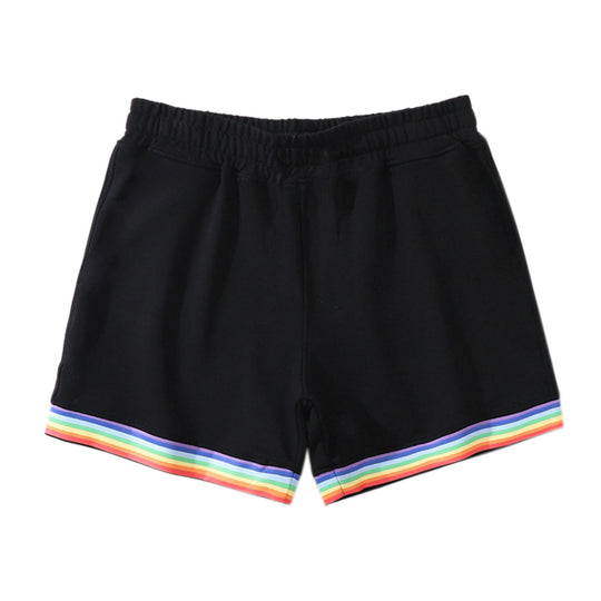 Damen Sportliche Freizeithosen mit buntem Streifen-Design EB