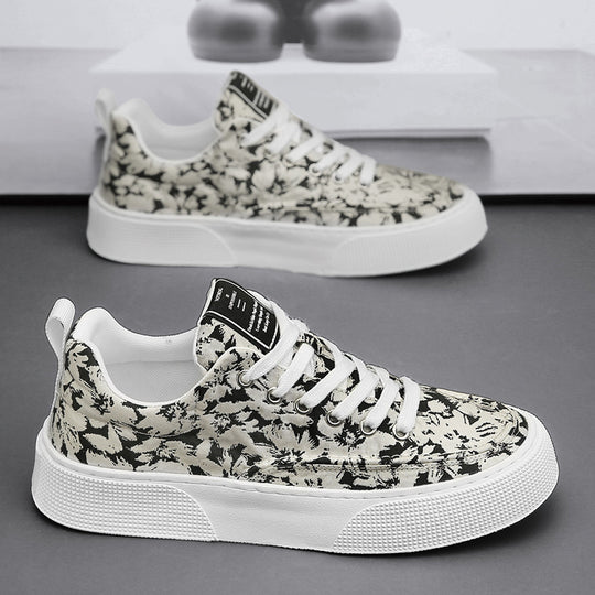Damen Freizeitsneaker mit floralem Muster und rutschfester Sohle EB