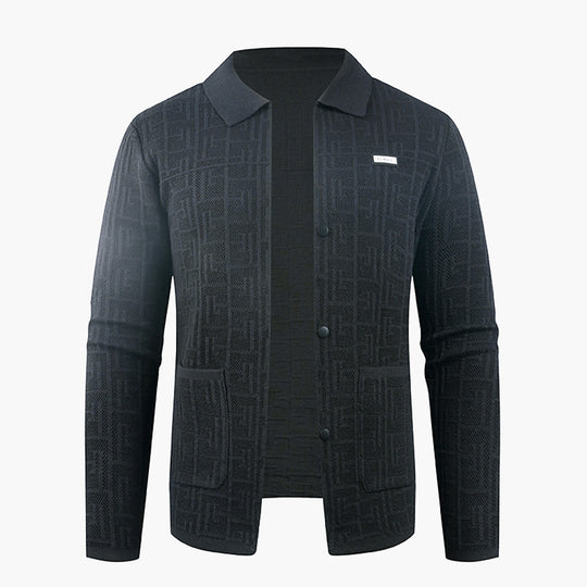 Herren modische Strickjacke mit einzigartigem Muster EB