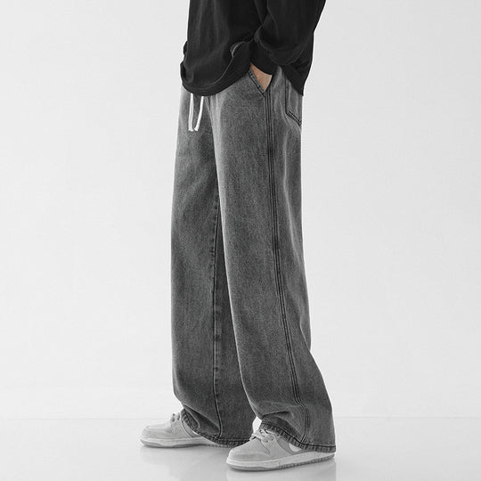 Herren weite Denim-Hose im modernen Vintage-Stil EB