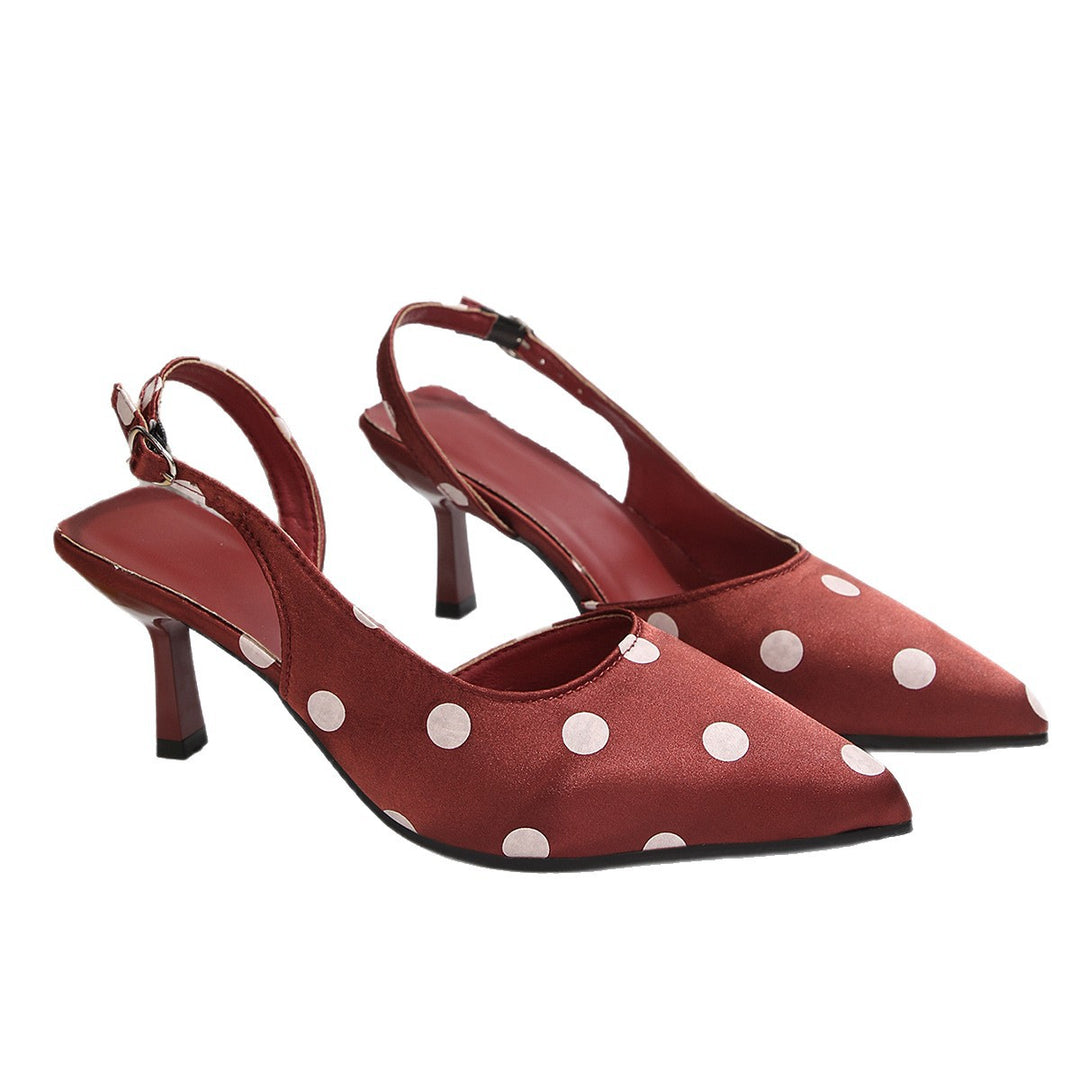 Damen Slingback Pumps mit Punkten EB
