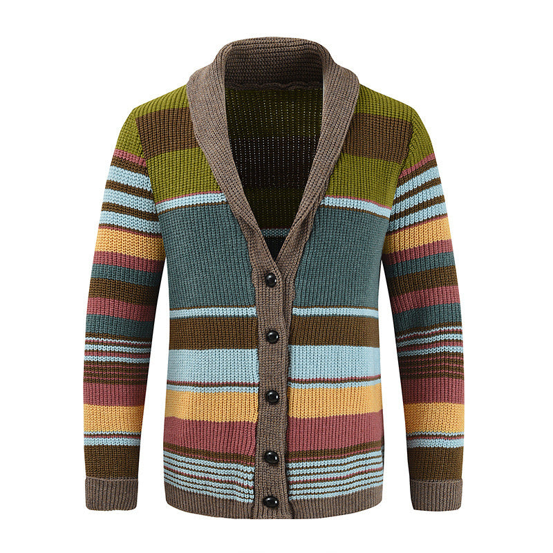 Damen Strickjacke mit buntem Muster EB
