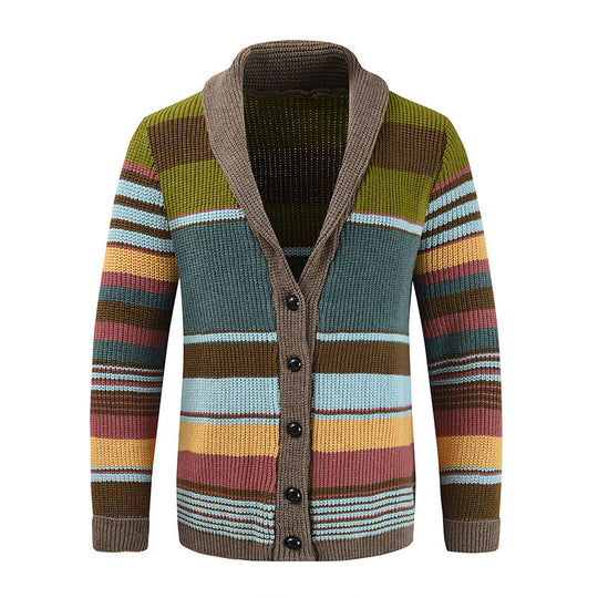 Damen Strickjacke mit buntem Muster EB