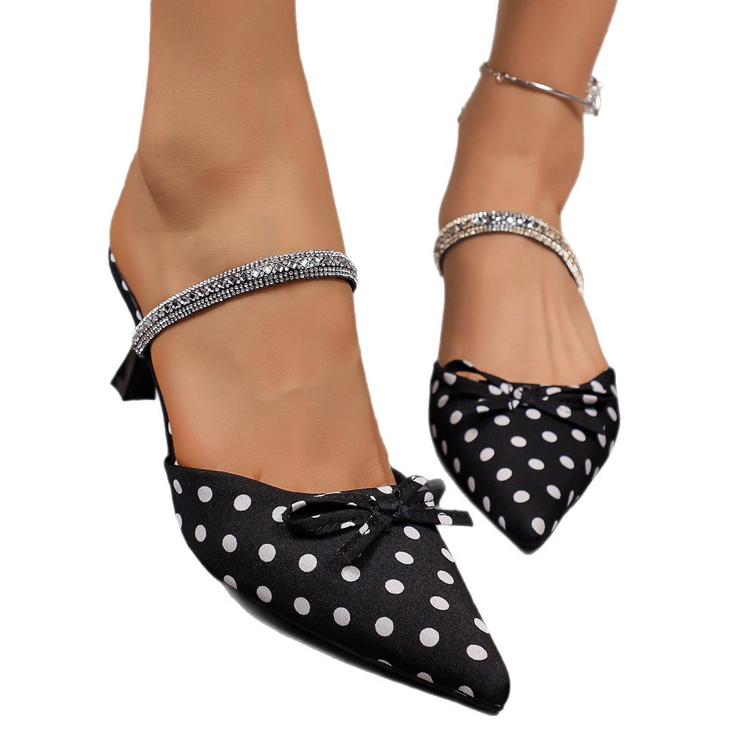 Damen Elegante Sling-Heels mit Strassdetails EB