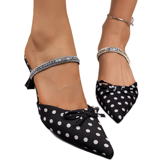 Damen Elegante Sling-Heels mit Strassdetails EB