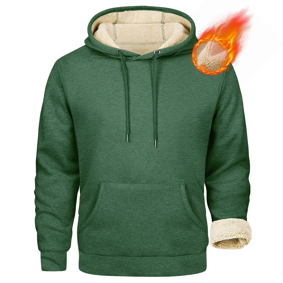 Herren Fleece-Kapuzenpullover mit innenliegendem Kuschelfutter EB