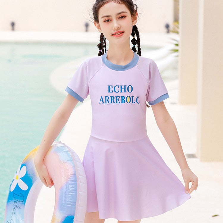 Mädchen sportliches Schwimmdress EB