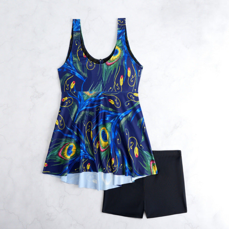 Damen Tankini-Oberteil mit seitlichem Raffungsdetail EB
