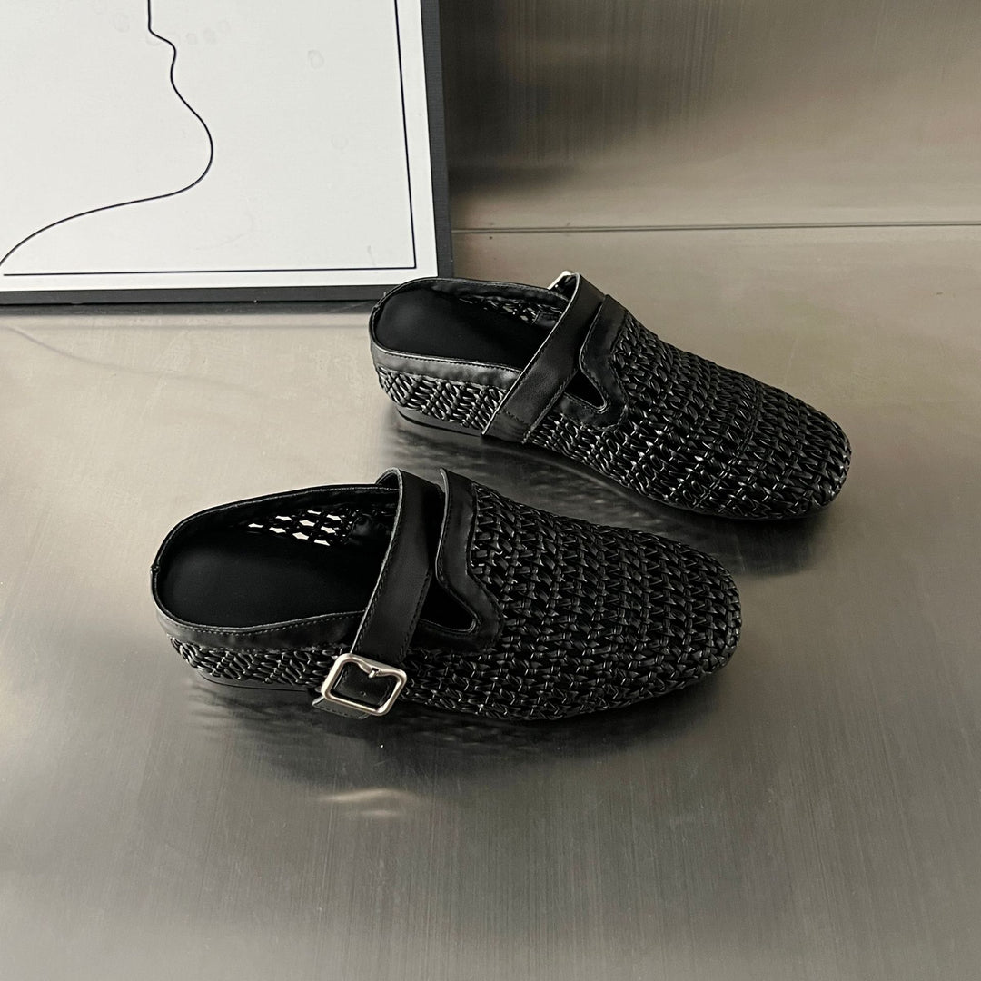 Damen Komfortable Clogs mit modischem Flechtdesign und hochwertigem Fußbett EB