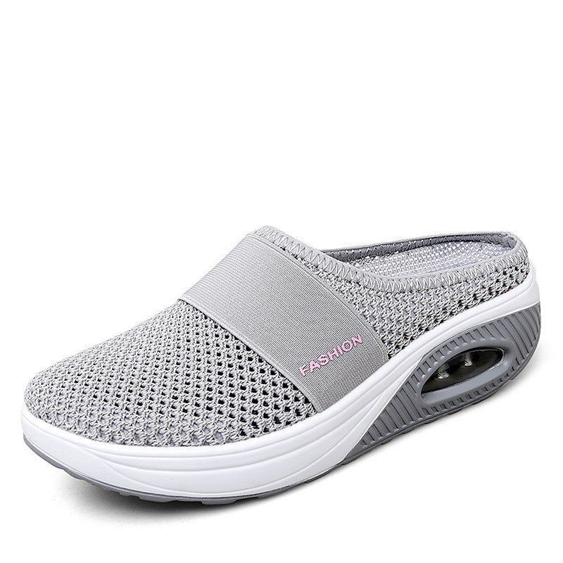 Damen Komfortable Clogs mit atmungsaktivem Mesh-Obermaterial und gepolsterter Sohle EB