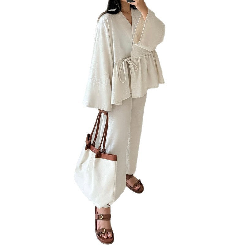 Damen Leichtes Loungewear-Set mit lockerer Passform EB
