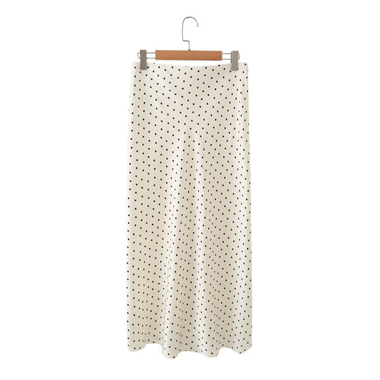 Damen Maxirock mit elegantem Punktedesign und fließendem Schnitt EB