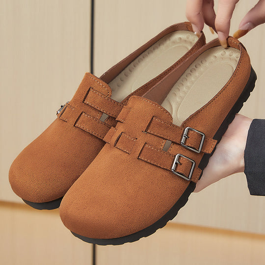 Damen Komfortable Clogs mit verstellbarem Riemen und weicher Innenausstattung EB