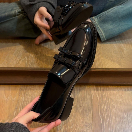 Damen Elegante Mokassins mit stilvoller Schleifenverzierung EB