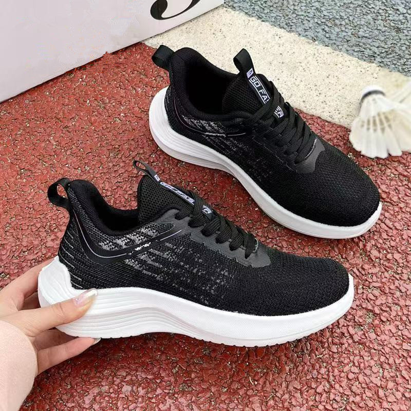 Damen Hochperformante Sport Sneakers mit atmungsaktivem Strick-Obermaterial EB