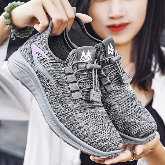 Damen Sportliche Sneaker mit atmungsaktivem Obermaterial und innovativem Schnürsystem EB
