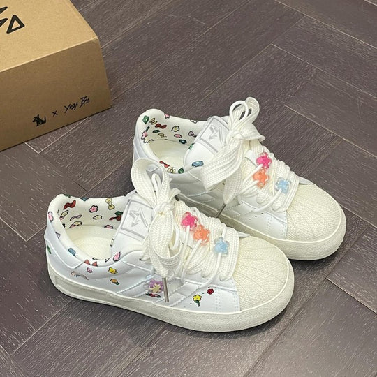 Damen Sneakers mit verspieltem Dekor und atmungsaktiver Innenausstattung EB