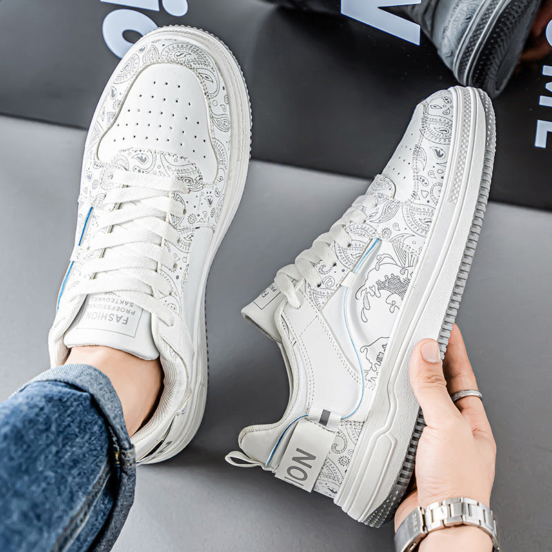 Damen Modische Sneakers mit kunstvollem Musterdruck EB