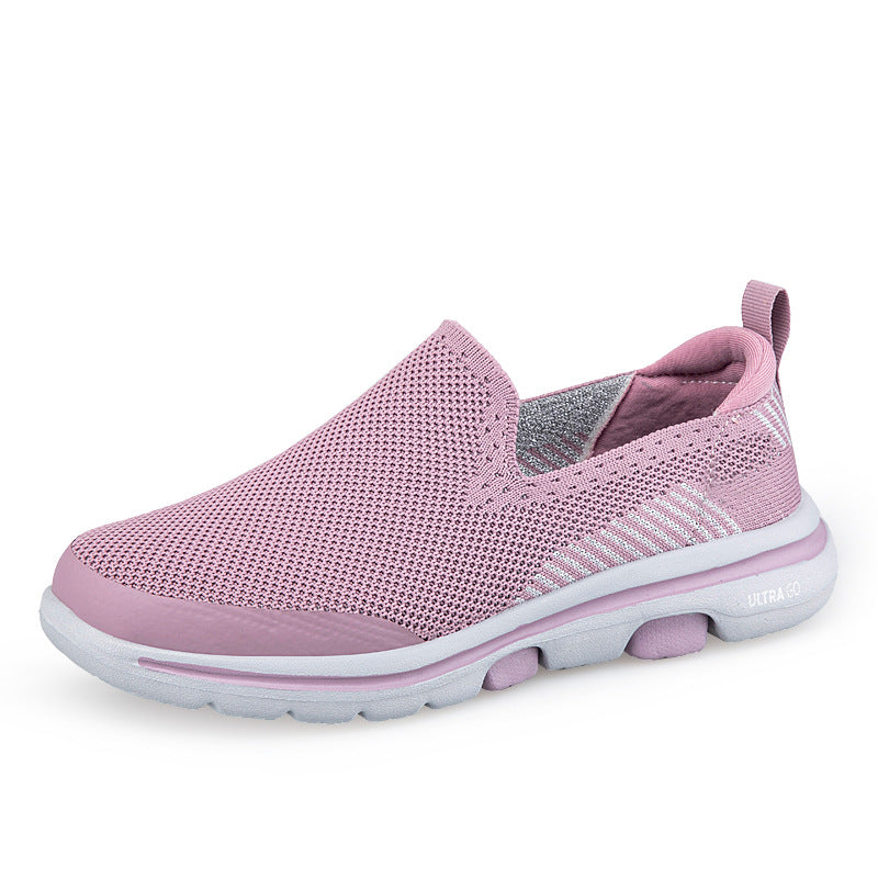 Damen Atmungsaktive Slip-On Sneakers mit elastischem Aufbau EB