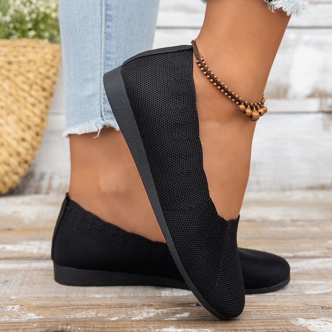 Damen Atmungsaktive Ballerinas mit flexiblem Fußbett EB