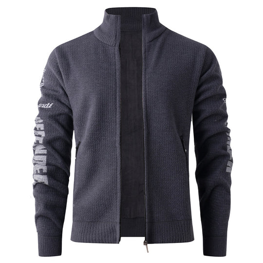 Herren gesteppte Freizeitjacke mit hohem Kragen und modernem Innenfutter EB