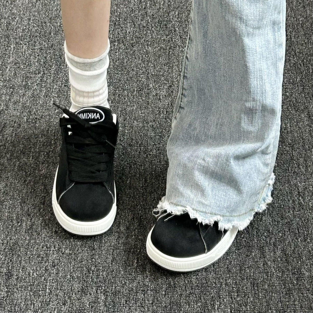 Damen Sportliche Freizeitsneaker mit atmungsaktiver Oberflächenstruktur und rutschfester Sohle EB
