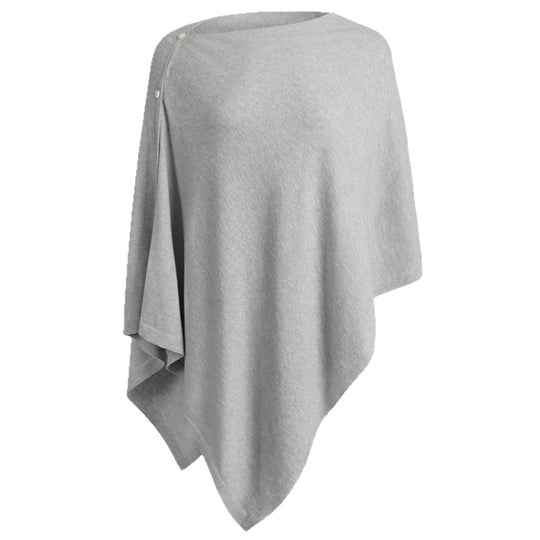 Damen vielseitiger Poncho aus hochwertiger Materialmischung EB