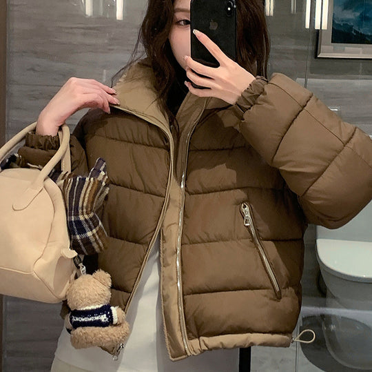 Damen Kurze, wattierte Freizeitjacke mit seitlichen Reißverschlusstaschen EB