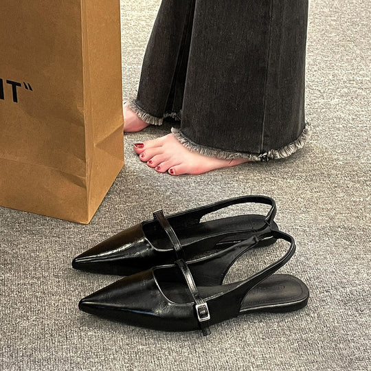 Damen Slingback Schuhe mit elegantem Riemen EB