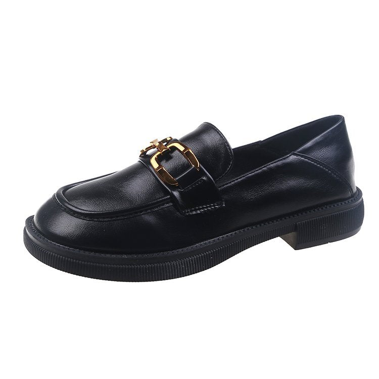 Damen elegante Mokassins mit modischem Riemen und rutschfester Sohle EB