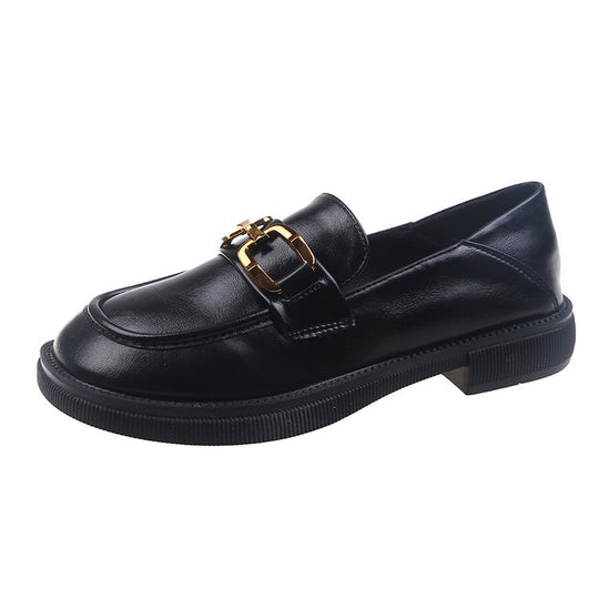 Damen elegante Mokassins mit modischem Riemen und rutschfester Sohle EB