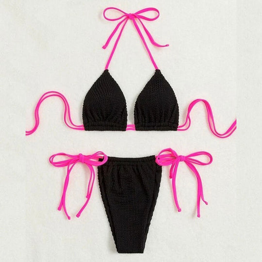 Damen Triangel-Bikini mit raffinierten Schnürdetails EB