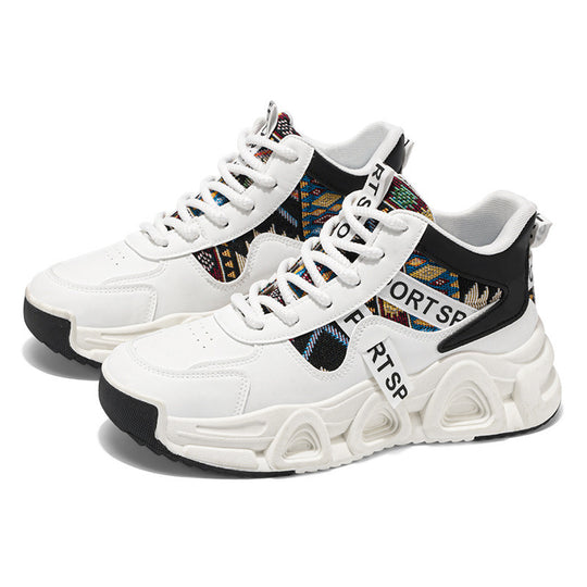Damen Sportliche Freizeitsneaker mit ergonomischem Design und einzigartigem Textilmuster EB