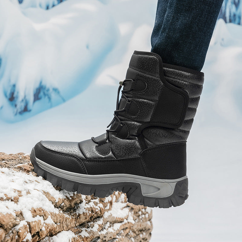 Herren Winterstiefel mit isolierender Fütterung und rutschfester Sohle EB