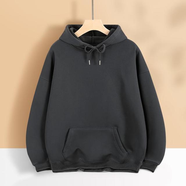 Damen nan oversized Kapuzenpulloverkleid mit Kängurutasche, verlängerter Silhouette und weichem French-Terry EB