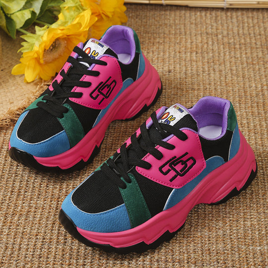 Damen Sportliche Sneakers mit modischem Farbdesign und komfortabler Dämpfung EB