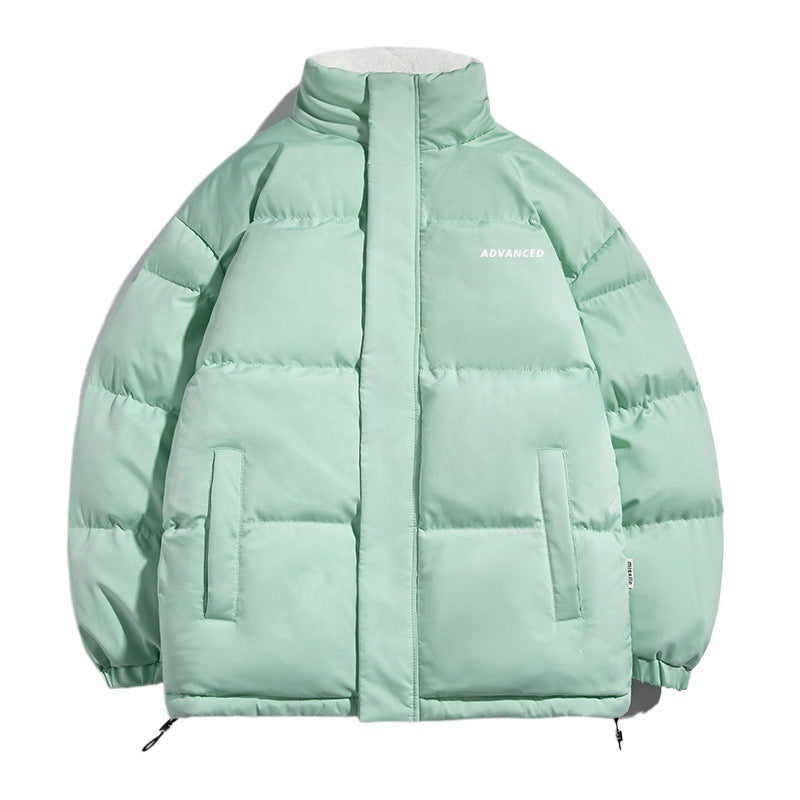 Damen vielseitige Pufferjacke mit hohem Kragen und weichem Fleecefutter EB