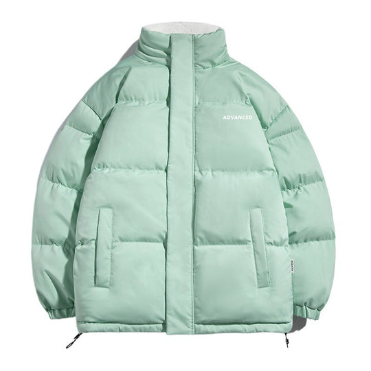 Damen vielseitige Pufferjacke mit hohem Kragen und weichem Fleecefutter EB