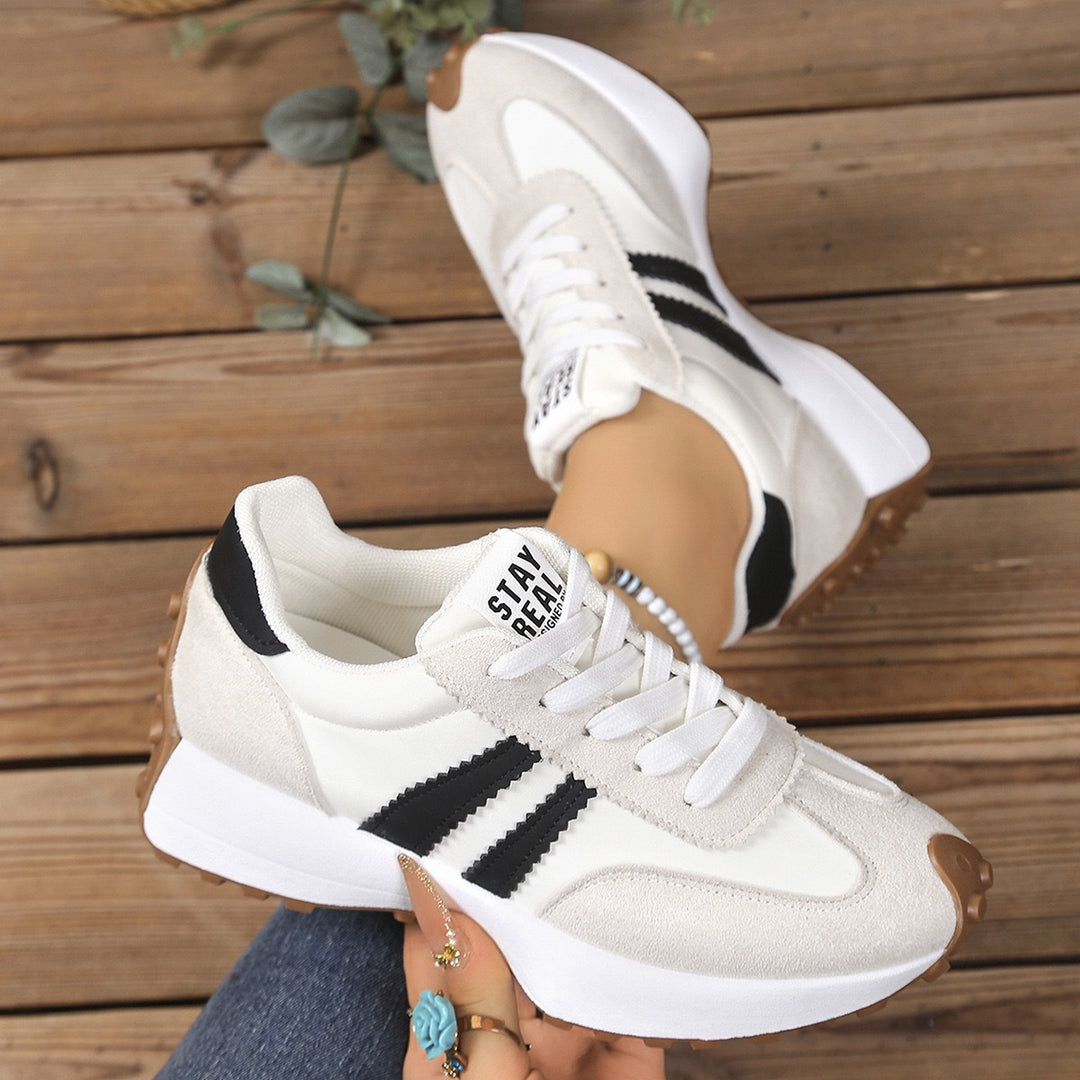Damen Sportliche Sneakers mit rutschfester Sohle und atmungsaktivem Obermaterial EB