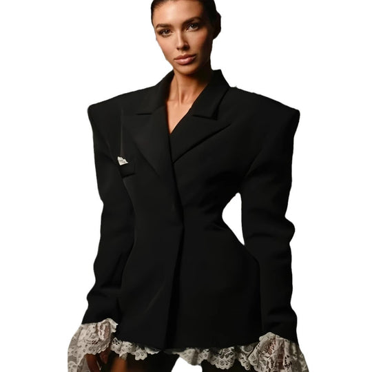 Damen Oversized Blazer mit innovativem Schnitt und elegantem Design EB