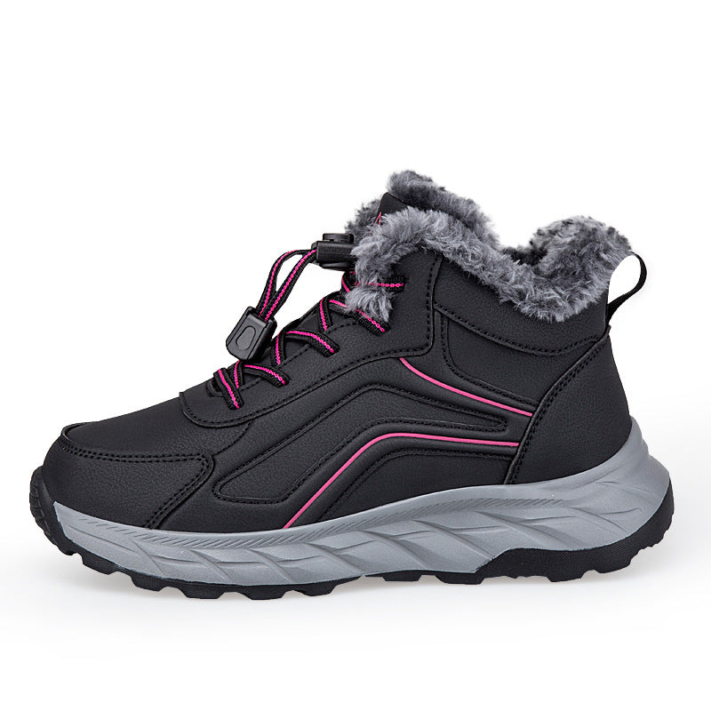 Damen warme Winterstiefel mit innovativem Schnellverschluss und rutschfester Sohle EB