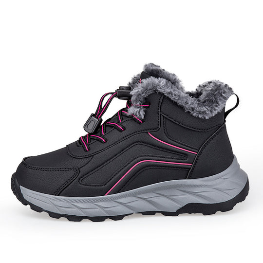 Damen warme Winterstiefel mit innovativem Schnellverschluss und rutschfester Sohle EB